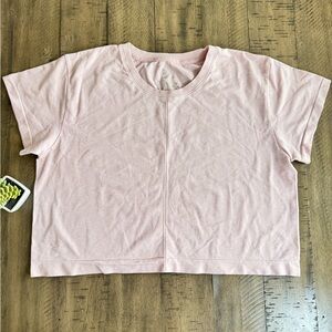 All in Motion Pink Boxy Crop T-Shirt NWOT